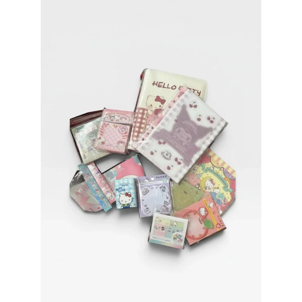 Sanrio Stationery Bundle Binder Journal Notebook Memo Pad Gift Set